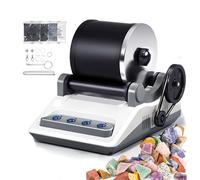 Rock Tumbler Kit, Starter Full Steinpolierer Set, Rock Polierset mit 7-Tage-Timer DIY Edelsteine Poliermaschine Rosenquarz Stein poliermaschine für Kinder und Erwachsene
