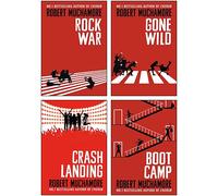 Rock War Series (1-4) Collection 4 Books Set By Robert Muchamore (Rock War, Boot Camp, Gone Wild & Crash Landing)