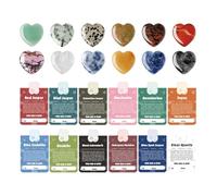 Rock with Greeting Card - 12pcs Stone Keepsake Set, Natural Rock with Message Card | Valentine’s Day Cards - Heart Stone Greeting Set, Meaningful Gift Idea for Kids, Parents, Family, Birthday