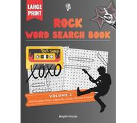 Rock Word Search Book: Large Print Word Search Puzzles for Adults and Seniors - 100 Rock Music Trivia Puzzles for Guitar Heroes, Classic Rock Legends & More (Music Word Search)