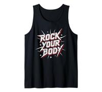 Rock Your Body Funny Party Dance Music Gym Design Camiseta sin Mangas