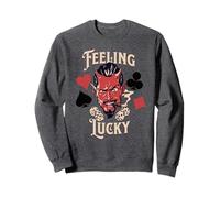 Rockabilly Feeling Lucky Devil Dice 50 Retro Vintage Casino Sudadera