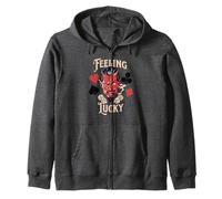Rockabilly Feeling Lucky Devil Dice 50 Retro Vintage Casino Sudadera con Capucha