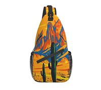 Rockabilly Girl Devil Printed Classic Sling Bag Crossbody Chest Daypack Ligero Casual Mochila Bandolera para Hombres Mujeres Adultos Viajes Senderismo Regalos
