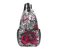 Rockabilly Girl Devil Printed Classic Sling Bag Crossbody Chest Daypack Ligero Casual Mochila Bandolera para Hombres Mujeres Adultos Viajes Senderismo Regalos