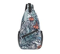 Rockabilly Girl Devil Printed Classic Sling Bag Crossbody Chest Daypack Ligero Casual Mochila Bandolera para Hombres Mujeres Adultos Viajes Senderismo Regalos