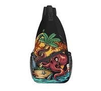Rockabilly Girl Devil Printed Classic Sling Bag Crossbody Chest Daypack Ligero Casual Mochila Bandolera para Hombres Mujeres Adultos Viajes Senderismo Regalos