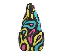 Rockabilly Girl Devil Printed Classic Sling Bag Crossbody Chest Daypack Ligero Casual Mochila Bandolera para Hombres Mujeres Adultos Viajes Senderismo Regalos