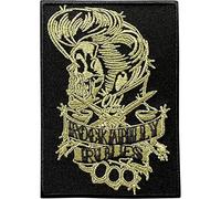 Rockabilly Rules - Parche bordado para planchar sobre la música rock and roll