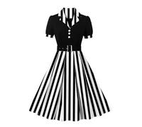 Rockabilly - Vestido de fiesta para mujer, diseño de lunares de los años 50, vestido de fiesta, vintage, hasta la rodilla, vestido de novia, vestido de noche, elegante, vestido de fiesta, vestido de