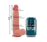 Rockarmy - raptor 24 cm -o- 4.4 cm dual density liquid silicone