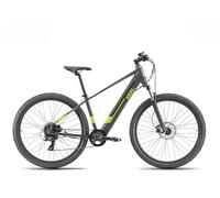 Rockblazer 25 BlackGreen E-Bike, Bicicleta eléctrica, Motor de 250W, Hasta 25 km/h, Batería extraíble 36V 10,4Ah, Autonomía de hasta 60 km, Cambio de 8 velocidades, Ruedas de 29'' con frenos de disco
