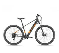 Rockblazer 25 BlackOrange E-Bike, Bicicleta eléctrica, Motor de 250W, Hasta 25 km/h, Batería extraíble 36V 10,4Ah, Autonomía hasta 90 km, Cambio de 8 velocidades, Ruedas de 29'' con frenos de disco