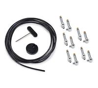 RockBoard PatchWorks Solderless Patch Cable - Cable de 300 cm / 118 7/64" + 10 Plugs - Cromo