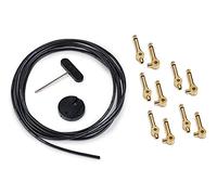 RockBoard PatchWorks Solderless Patch Cable Set - Cable de 300 cm / 118 7/64" + 10 Plugs - Oro