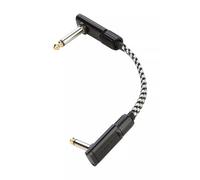 RockBoard Salt&Pepper Tweed Series Flat Patch Cable - 10 cm/3 15/16"