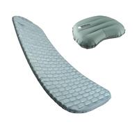 ROCKBROS Almohada Hinchable Ultraligera Ergonómica 70g y Colchoneta Inflable Aislante Valor 5R 490g 8cm Hasta -20℃, Pack de Camping Portátil para Senderismo, Montañismo, Mochilero, Viaje y Aire Libre,