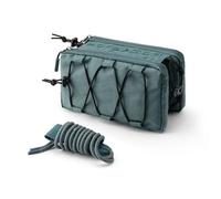 ROCKBROS Bolsa Cuadro de Bicicleta, Bolsa Tubo Superior Elegante con Cordón Lateral Elástico, Cierre Rápido Montaje para Bicicleta de Carretera MTB Gravel, Verde Azulado