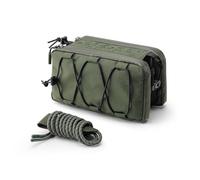 ROCKBROS Bolsa Cuadro de Bicicleta, Bolsa Tubo Superior Elegante con Cordón Lateral Elástico, Cierre Rápido Montaje para Bicicleta de Carretera MTB Gravel, Verde