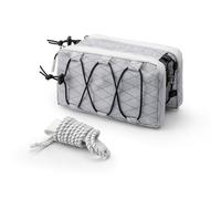 ROCKBROS Bolsa Cuadro de Bicicleta, Bolsa Tubo Superior Elegante con Cordón Lateral Elástico, Cierre Rápido Montaje para Bicicleta de Carretera MTB Gravel, Blanco