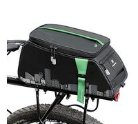 ROCKBROS Bolsa de Asiento Trasero para Bicicleta, Bolsa para Portaequipajes con Funda Impermeable para MTB Diario Viajes Ciclismo, Unisex