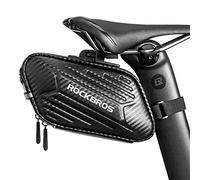 ROCKBROS Bolsa de Sillín de Bicicleta, Gran Capacidad Alforja Debajo del Asiento Portátil para MTB Ciclismo Carretera, Negro