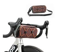 ROCKBROS Bolsa Manillar Bicicleta, Mochila Delantera con Correa de Hombro Ajustable para MTB Bicicleta Carretera, 24 x 11 x 13cm Accesorio de Ciclismo