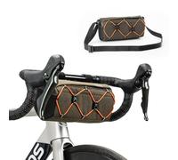 ROCKBROS Bolsa Manillar Bicicleta Repele el Agua, Mochila Delantera con Correa de Hombro Ajustable para MTB Bicicleta Carretera, 24 x 11 x 13cm Accesorio de Ciclismo
