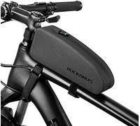 ROCKBROS Bolsa Manillar de Bicicleta Impermeable, Bolsa Cuadro Grande para MTB Bicicleta Carretera Ciclismo, Negro