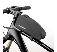 ROCKBROS Bolsa Manillar de Bicicleta MTB, Bolsa de Cuadro Tubo Superior Impermeable Grande para Bicicleta Montaña Carretera, Negro