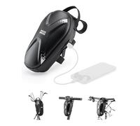 ROCKBROS Bolsa Manillar Scooter Eléctrico con USB 1.3 L Bolsa Patinete Frontal Impermeable para Scooter Bicicleta Plegable MTB Carretera