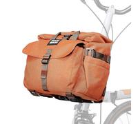 ROCKBROS Bolsa Multifuncional para Manillar Brompton Urbana con Múltiples Compartimentos para Deportes al Aire Libre Viajes Cortos Naranja