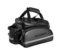 ROCKBROS Bolsa para Asiento Trasero Portaequipajes Impermeable para Bicicleta con Funda Extensible Alforjas para Viajes MTB Bici de Carretera