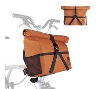 ROCKBROS Bolsa para Manillar Bicicleta Plegable Brompton con Correa Ajustable Bandolera Multiusos para Senderismo y Ciudad Estilo Retro Unisex Naranja