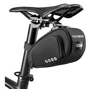 ROCKBROS Bolsa Sllín de Bicicleta, Alforja bajo Asiento con Soporte para MTB Bicicleta Carretera Ciclismo