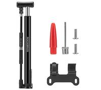 ROCKBROS Bomba de Piso Portátil para Bicicleta, Inflador de Aire 120PSI con Manómetro Válvulas Presta y Schrader para Ciclismo MTB Carretera