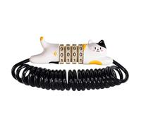 ROCKBROS Candado de Cable Combinación con 4 Dígitos para Casco Moto, 130 cm Candado Pequeño y Portátil para Bicicleta Cochecitos Maletas