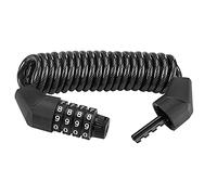 ROCKBROS Candado de Cable para Casco de Bicicleta Moto 150 cm Antirrobo con Códigos 4 Dígitos Alta Seguridad Negro