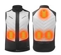 ROCKBROS Chaleco Calefactable para Hombre Mujer, Carga USB Ropa Térmica con Temperatura Ajustable Calentador para Ciclismo Moto Caza Pesca