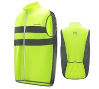 ROCKBROS Chaleco Reflectante Bicicleta Alta Visibilidad para Hombre Mujer, Chaleco Deportivo Transpirable sin Manga para Ciclismo Running