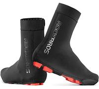 ROCKBROS - Cubierta para zapatos de ciclismo de invierno, protección de zapatos de bicicleta de carretera cálidos a prueba de viento impermeables, cubrezapatos de MTB polares resistentes protección de