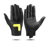ROCKBROS Guantes de Ciclismo Pantalla Táctil para Hombre Mujer, Guantes Largos de Verano Transpirables para Bicicleta Deportes, Negro