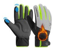 ROCKBROS Guantes de Ciclismo Térmicos para Hombres y Mujeres, Guantes Invierno con Pantalla Táctil A Prueba de Viento para Ciclismo Esquí Actividades al Aire Libre, XXL