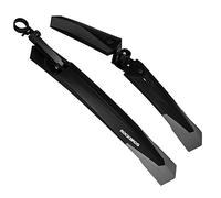 ROCKBROS Guardabarros Bicicleta MTB Carretera Delantero y Trasero Universal Ajustable Cubierta Completa, Negro