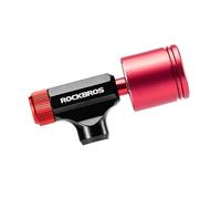 ROCKBROS Inflador CO2 Bicicleta Mini Bomba Bicicleta con Manómetro Ligero Compatible con Válvula Presta Schrader para Neumáticos