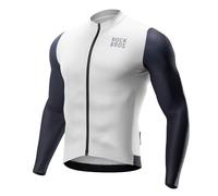 ROCKBROS Maillot Ciclismo Verano de Manga Larga para Hombre, Transpirable Ligero Ropa de Ciclismo con 3 Bolsillos para Bicicleta de Carretera MTB, Talla Europea