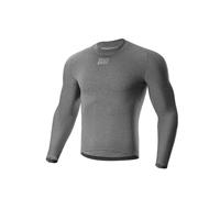 ROCKBROS Maillot de Ciclismo Manga Larga para Hombre, Ropa Deportivo Invierno Térmico Transpirable, Mezcla de Merino, Jersey de MTB para Ciclismo y Deportes al Aire Libre, Gris 3XL/4XL