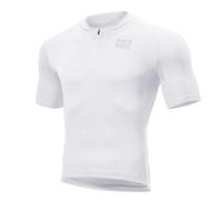 ROCKBROS Maillot de Ciclismo para Hombre de Manga Corta, Jersey de Verano Transpirable y de Secado Rápido con 3 Bolsillos para Bicicleta de Carretera y MTB, Blanco S