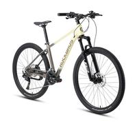 ROCKBROS MT·300 Bicicleta de Montaña 27.5" Aluminio, Suspensión Ajustable con Cambio Shimano Cues U3020 18 Velocidades, Cuadro 16/18/21 Pulgadas para Hombre y Mujer, Marrón Mocca