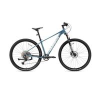 ROCKBROS MT·400 Bicicleta de Montaña de Aluminio 29”, 10 Velocidades Cues U6000, Suspensión Delantera Ajustable y Frenos de Disco, Cuadro 16/18/21” para Hombre y Mujer, Azul Neblina